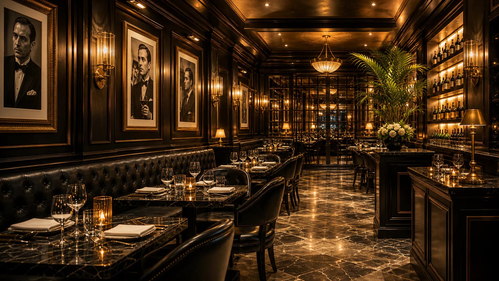 Elegant dining room ready for reservation