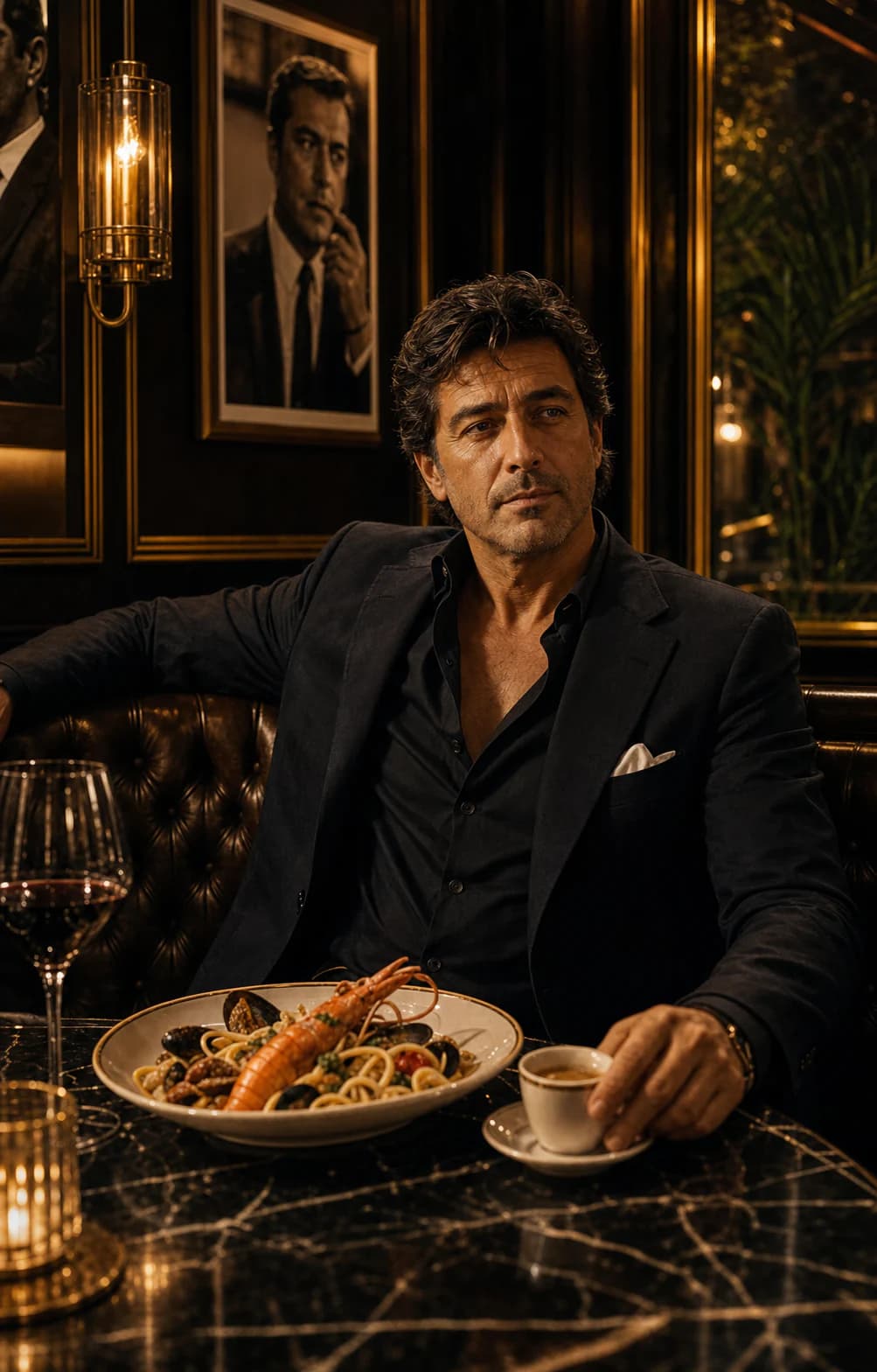 Cinema Italiano in cinematic Italian restaurant atmosphere